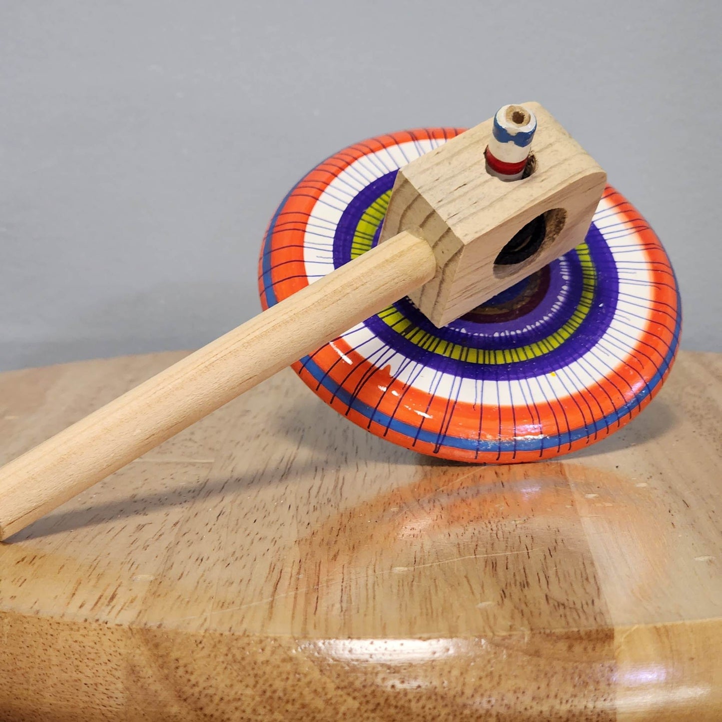 Trompo platillo de madera