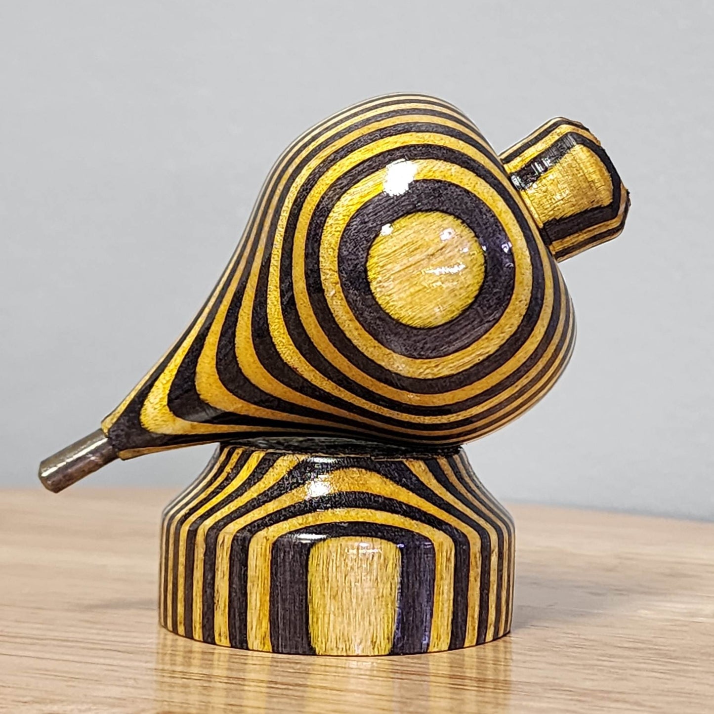 Yellow/Black Wooden Trompo