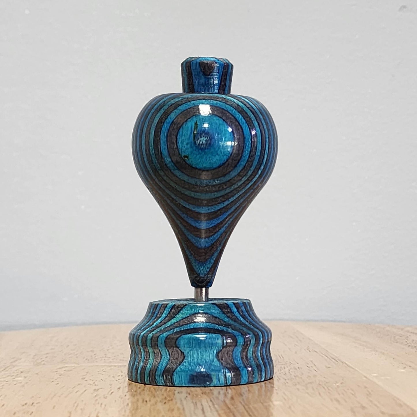 Dark Aqua Wooden Trompo