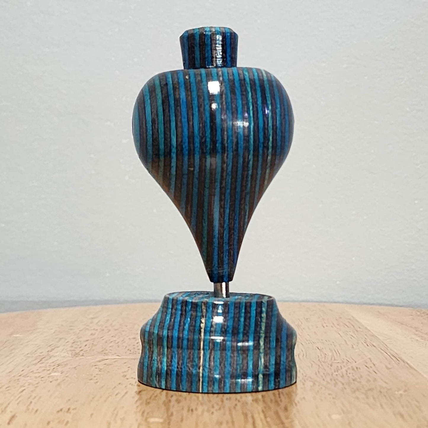 Dark Aqua Wooden Trompo