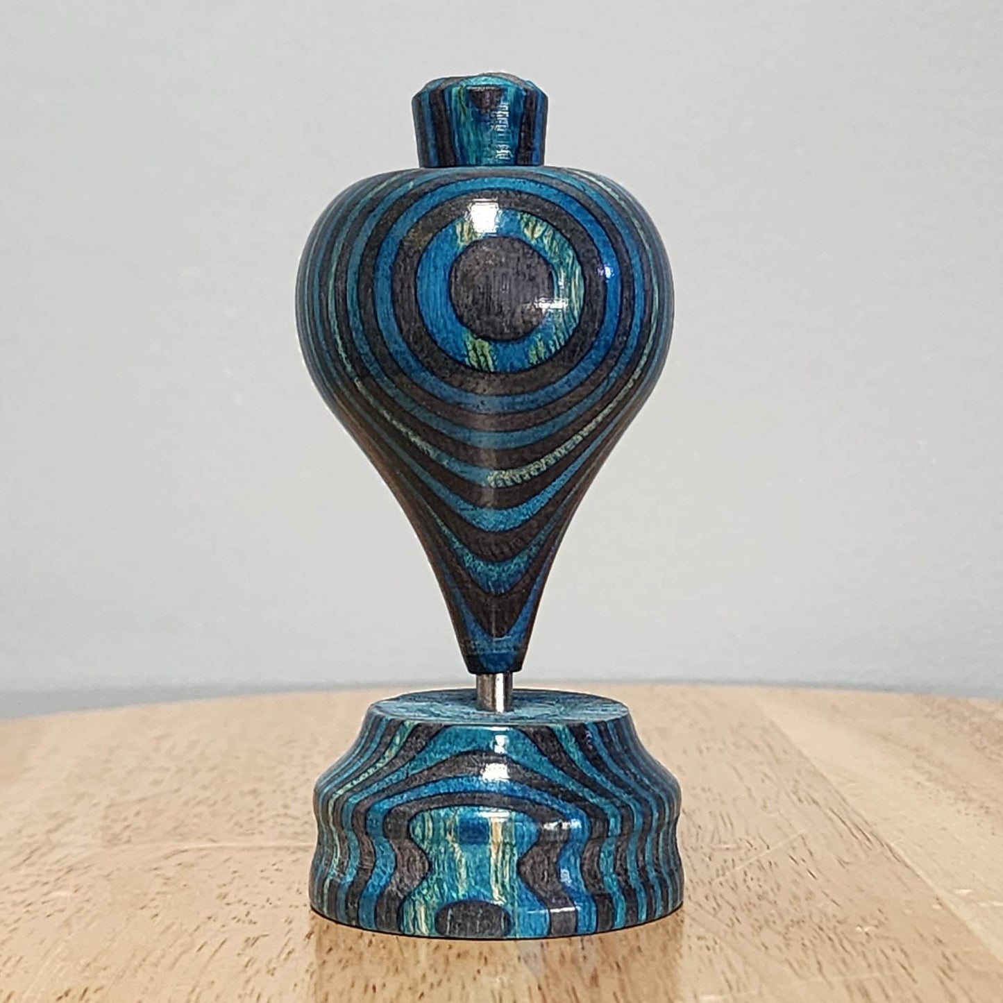 Dark Aqua Wooden Trompo