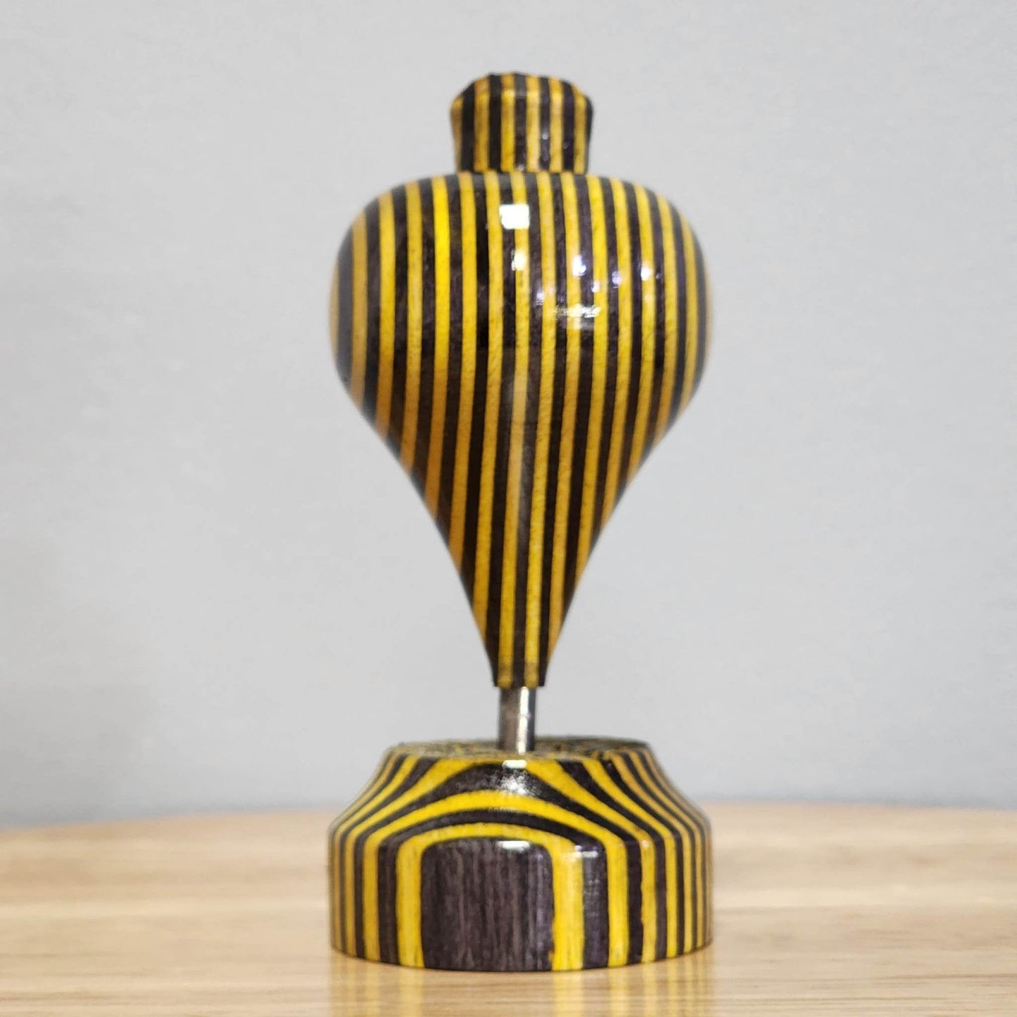 Yellow/Black Wooden Trompo
