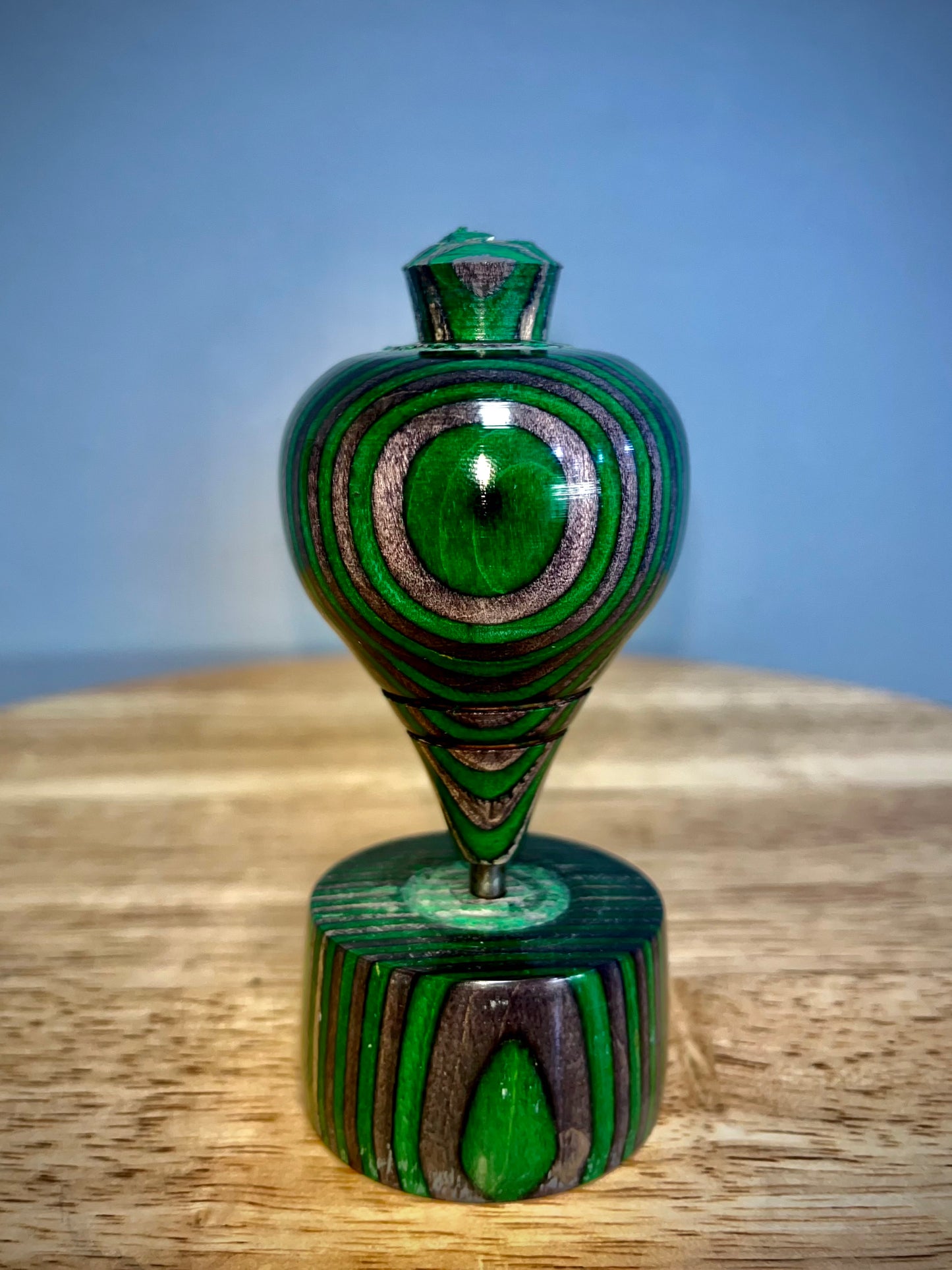 Evergreen wooden trompo