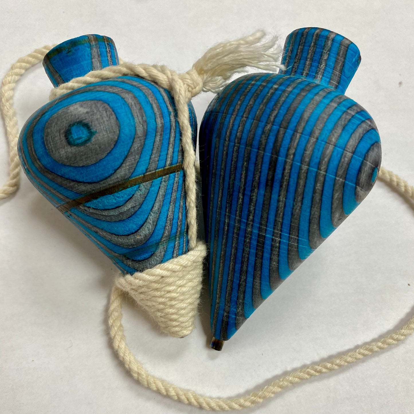 El azul Wooden Trompo