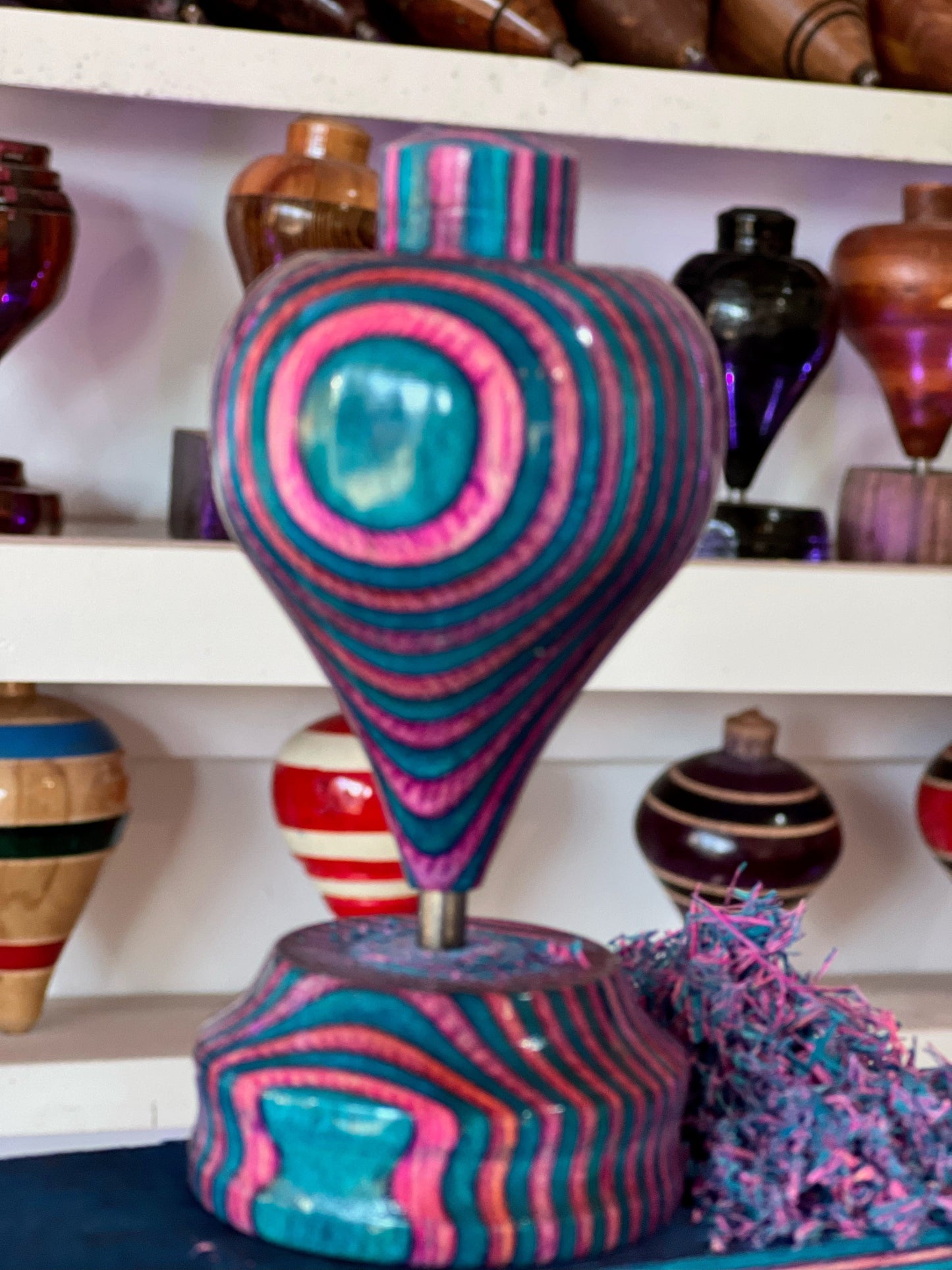 Cotton Candy Wooden Trompo