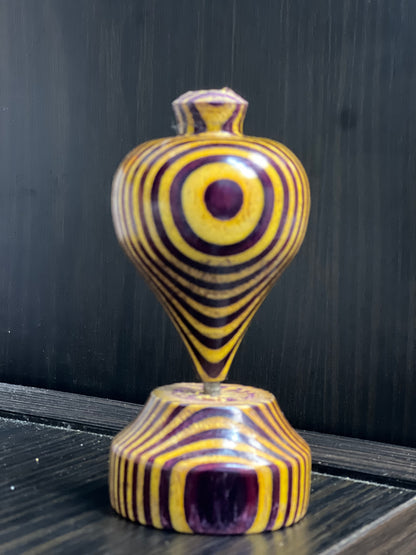 Yellow/Purple “Lakers”  Wooden Trompo